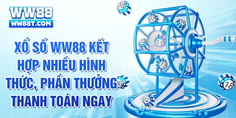 Xổ số Ww88 kết hợp nhiều hình thức, phần thưởng thanh toán ngay